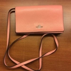 COACH Pink Foldover Crossbody